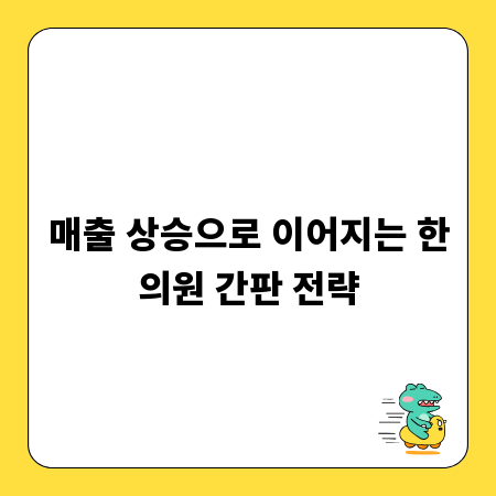 매출 상승으로 이어지는 한의원 간판 전략