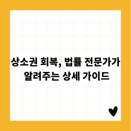 상소권 회복, 법률 전문가가 알려주는 상세 가이드