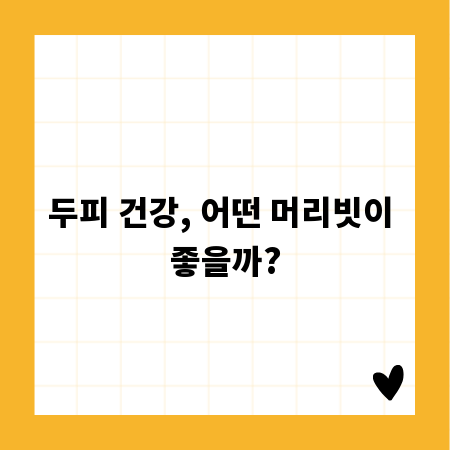 두피 건강, 어떤 머리빗이 좋을까?