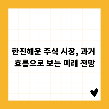 한진해운 주식 시장, 과거 흐름으로 보는 미래 전망