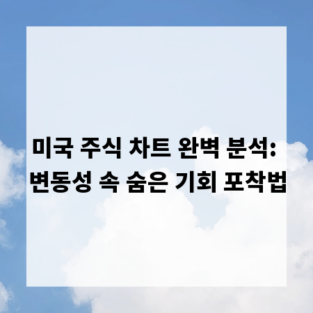 미국 주식 차트 완벽 분석: 변동성 속 숨은 기회 포착법