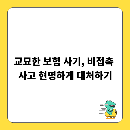 교묘한 보험 사기, 비접촉 사고 현명하게 대처하기