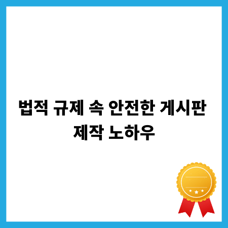 법적 규제 속 안전한 게시판 제작 노하우