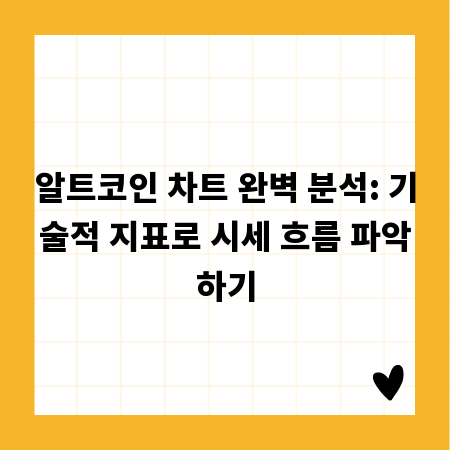 알트코인 차트 완벽 분석: 기술적 지표로 시세 흐름 파악하기